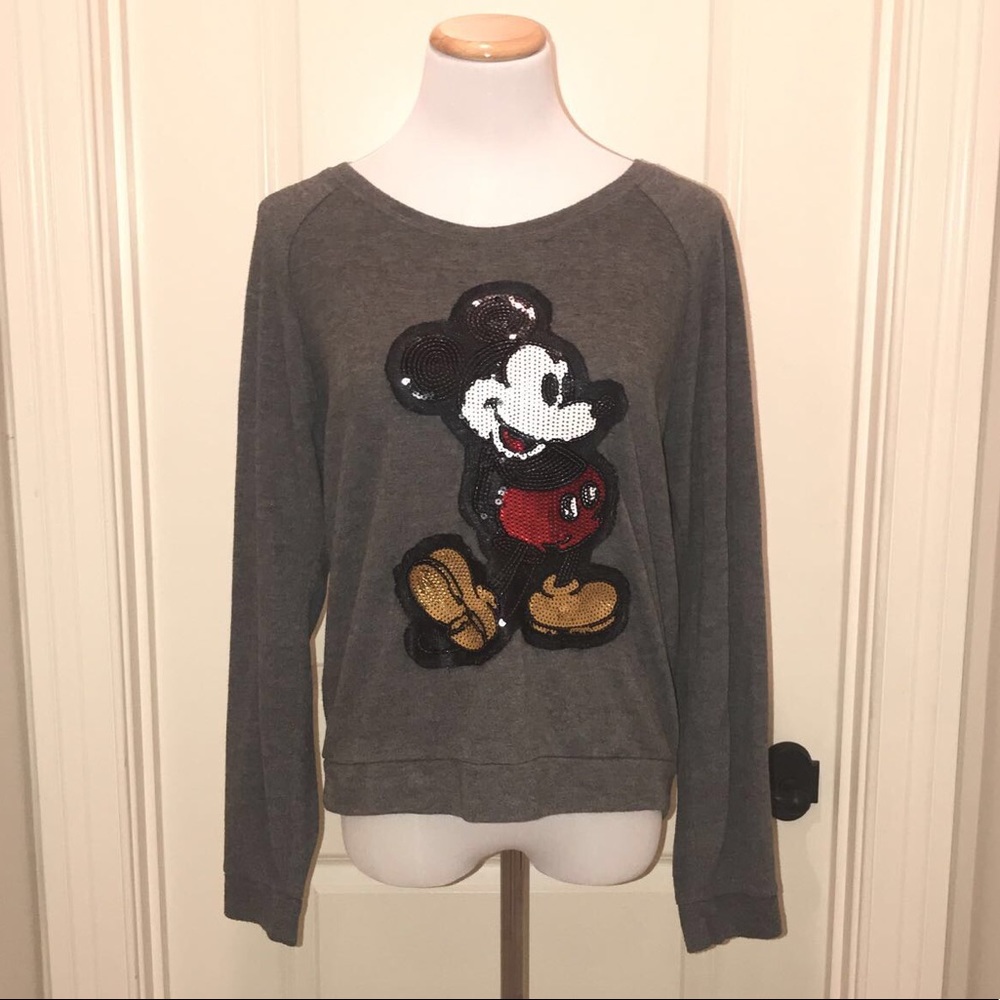 disney! sequin mickey mouse sweater